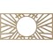 Ekena Millwork Hoover Wood Fretwork Pierced Ceiling Medallion, Birch, 36"W x 18"H x 13 3/8"ID x 3/8"T CMWP36X18X0375HOBI - alternate 4